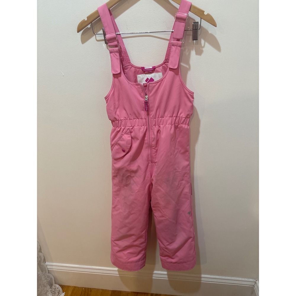 Obermeyer Girls Pink Insulated Snow Bibs Size‎ 6 Winter Ski Pants Adjustable
